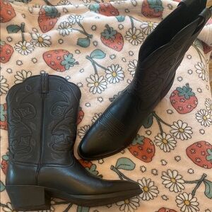 Black Western Cowboy Boots